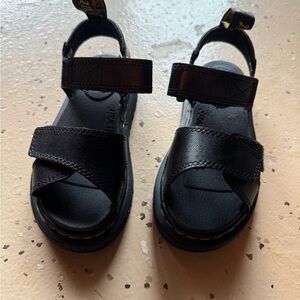 Kids Black Sandals